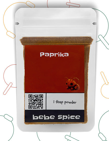 The front of a Bebe Spice Paprika packet