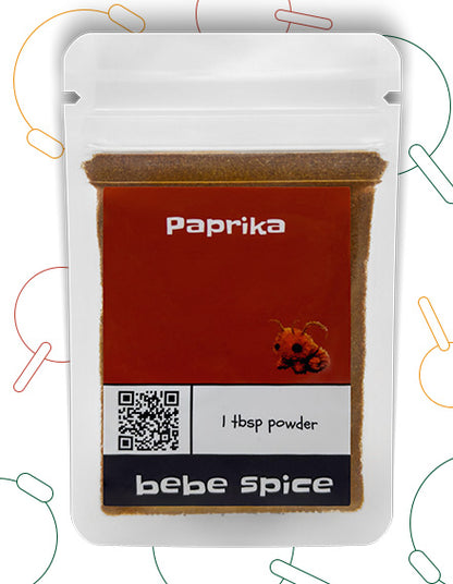 The front of a Bebe Spice Paprika packet