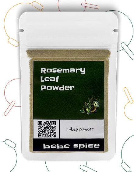 The front of a Bebe Spice Rosemary Leaf packet