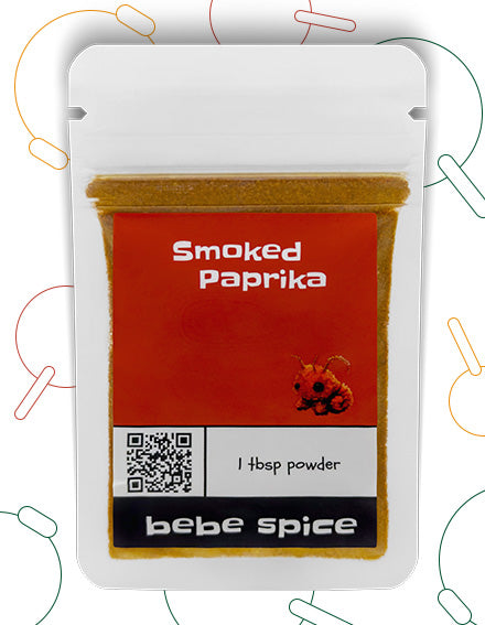 The front of a Bebe Spice Smoked Paprika packet