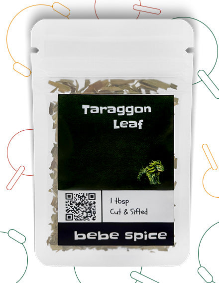 The front of a Bebe Spice Tarragon Leaf packet